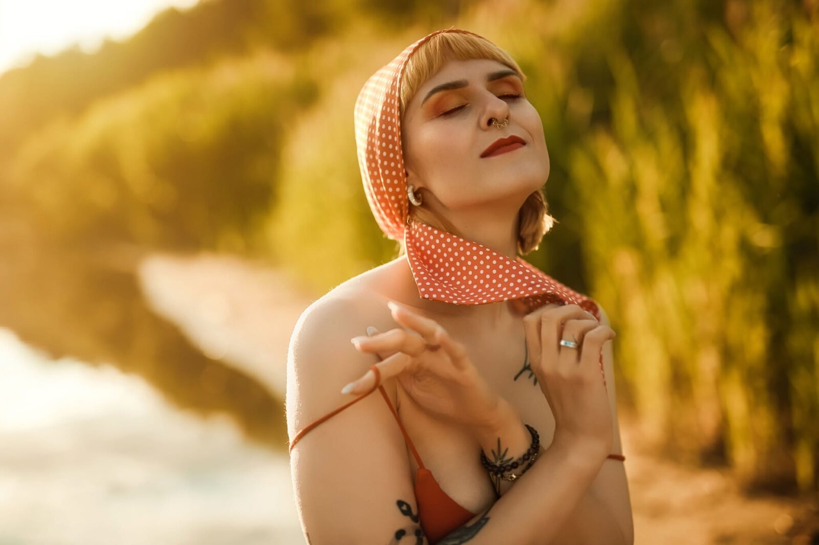 Portret przedstawiający Sesja sensualna w jeziorze w Śląsk